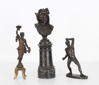 (3) Classical Bronze Sculptures