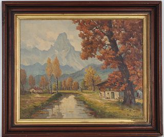 Humbert, Signed Early 20th C. Landscape