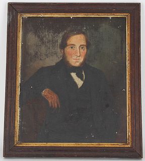 American School, 19th C. Portrait of a Gentleman