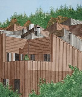 Erik Nitsche (1908-1998) Cubus Houses in Norway WC