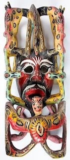 Vintage Mexican Festival Mask