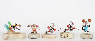 (5) Ron Lee Warner Bros Sport Figurines