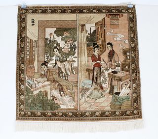Chinese Silk Wall Tapestry