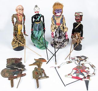 7 Indonesian Wayang Puppets