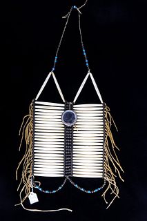 Sioux Hair Pipe Bone Chief's Breast Plate 19th C.