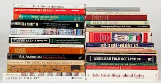 Assortment of  30+ Folk Art Reference Books