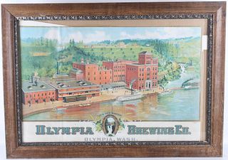 Olympia Brewing Co. Lithograph Famed Advertisement
