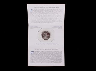 1989 First Men on the Moon $5 Commemorative Coin
