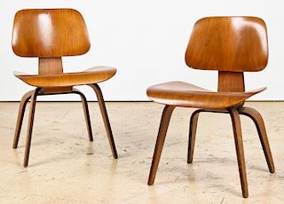 Pair Eames DCW Chairs