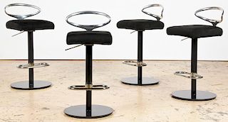4 Italian Design Adjustable Barstools