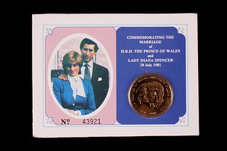 1981 The Columbia Mint Princess Diana Wedding Coin
