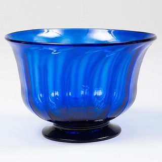 Josef Hoffmann Cobalt Blue Glass Bowl