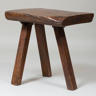 Large Rustic Oak Side Table
