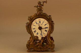 19th Century French Bronze Carriage Clock