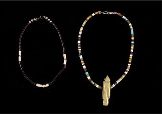 Pair of Navajo Heishi Beaded Necklaces