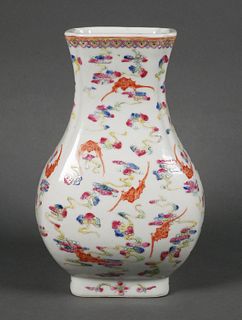 Antique Guangxu Famille Porcelain Bat Vase