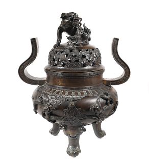 Large Chinese Bronze Censer