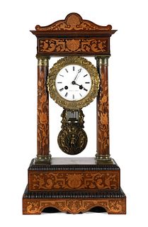 Charles X French Regulator Mantel Clock 