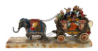 Ron Lee Circus Band Wagon Sculpture Signed