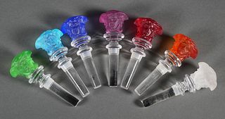 (7) Versace Rosenthal Medusa Crystal Stoppers 