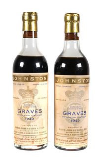 (2) 1949 Unopened Bottles Johnston Graves Wine