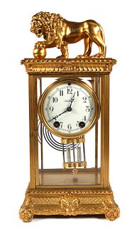 Seth Thomas Empire No. 13 and Lion Mantel Clock