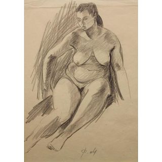 Philip Maliavin  (Russian 1869 - 1940) Female nude