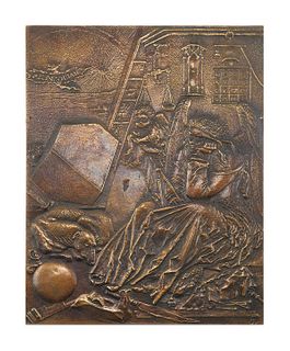 Albrecht Durer, Bronze Plaque, Melancholia