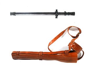 Winchester A5 Tube Scope & Leather Case