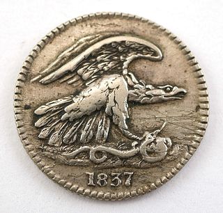 1837 Feuchtwanger One Cent Token Coin 1c   