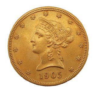 1905 US Gold Ten Dollar $10 Coin