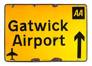 Porcelain GATWICK LONDON AIRPORT Sign