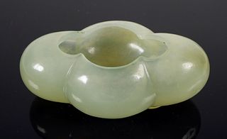 Green Jade Quaterfoil Bowl