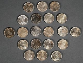 (20) 1924 US Peace Silver Dollars $1