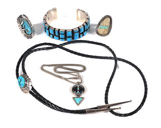 (5) pc Sterling and Turquoise Jewelry