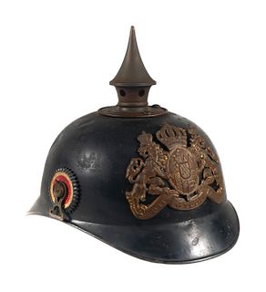 German Bavarian Pickelhaube Spike Helmet