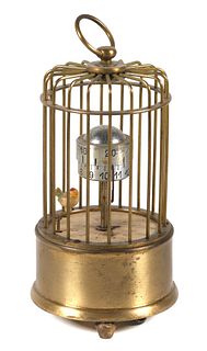 Vintage Kaiser Mechanical Bird Cage Clock