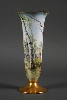 Hutschenreuther Selb Bavaria Vase Artist Signed