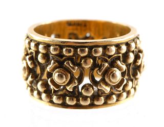 Vintage 14K Yellow Gold Ring Size 6.25
