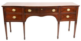 Kindel Mahogany George IV Style Sideboard, height 35 inches, width 75 inches.