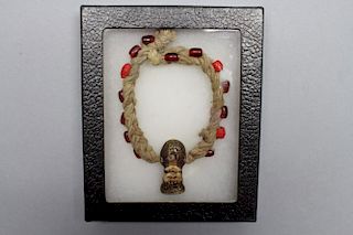 Antique Tibetan Monk Seal on Bracelet