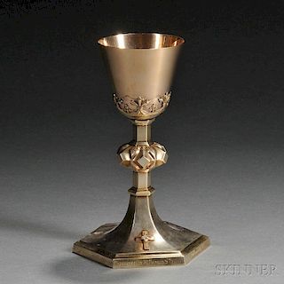 14kt Gold and Gold-washed Sterling Silver Chalice