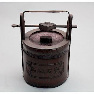 19th Century Chinese Bamboo Container