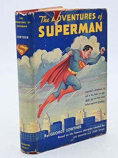 The Adventures of Superman, by George Lowther, circa 1942, Provenance: Fifty Year Personal Collection of Clocks and American Antiques from Thomas Bail