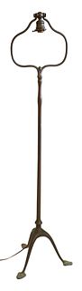 Tiffany Studios Bronze Floor Lamp, #428, no shade included, height 55 inches, Provenance: Estate of James Dana English of New Haven to benefit the New