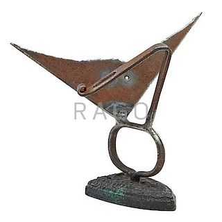 KLAUS IHLENFELD Sculpture, "Winged Iron"