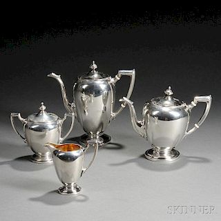 Four-piece Reed & Barton Sterling Silver Tea and Coffee Service