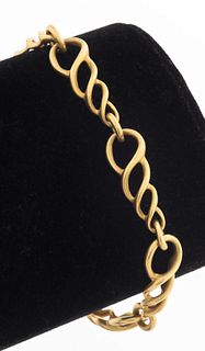 Angela Cummings 18K Gold Swirl Link Bracelet