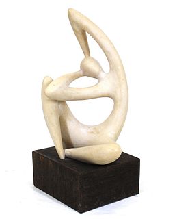 Mid-Century Modern Carved Alabaster Sculpture