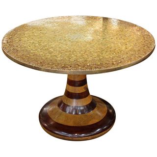 Wendell Castle Style Table W Gold Mosaic Top